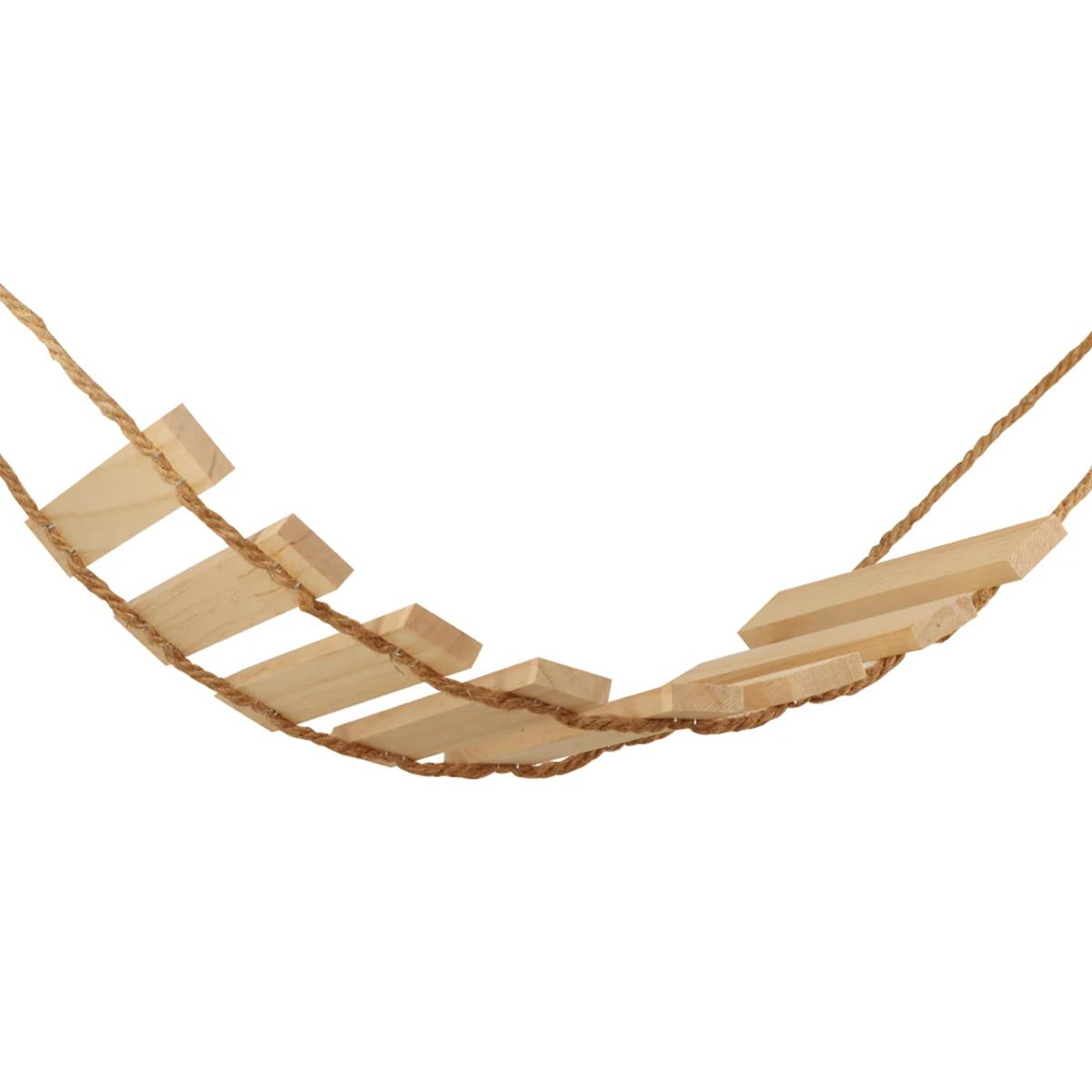 Corda de sisal ou escada de madeira para gato, escalada, jogando ponte, móveis internos e externos, suprimentos para gatos, 50cm, 100cm - Image 1