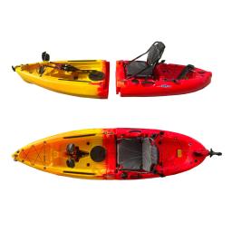 Kayak de emenda para uma pessoa, pedal de pinguim para duas pessoas, pedal de barbatana, canoa de plástico, destacável e portátil - Image 2