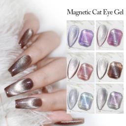 Arte Clavo-Aurora Magnetic Gel Esmalte, Olho de Gato, Colorido, Brilhante, Semi Permanente, Gel para Nails Art, Verniz, 10ml - Image 1