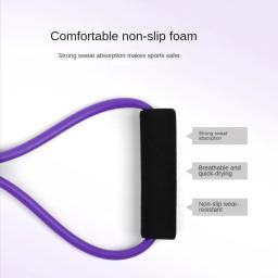 Bandas de resistência elástica para treino desportivo, 8 palavra banda, Equipamento de fitness, Equipamento de Yoga, Ginásio, desenvolvedor de peito - Image 6