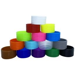 Raquete de tênis Selado Anel de Borracha, Alça Stretchable, Punho, Cinto Absorvente Sweat, Anel de Silicone Fixo, 8Pcs - Image 2