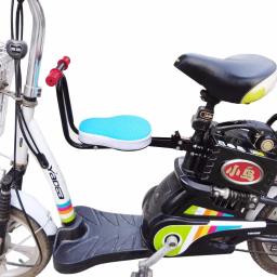 Sela de bicicleta elétrica portátil para crianças, almofada de bicicleta, assento dobrável, mountain bike, MTB, bebê, pedal - Image 5