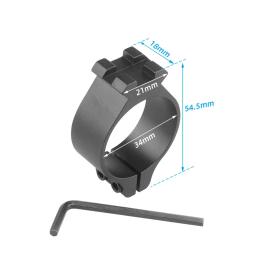 Base de montagem de anel de escopo 30/34/40mm, lanterna, suporte de mira laser, 55mm de alta óptica, braçadeira de tubo de riflescope, acessórios de arma de brinquedo - Image 5