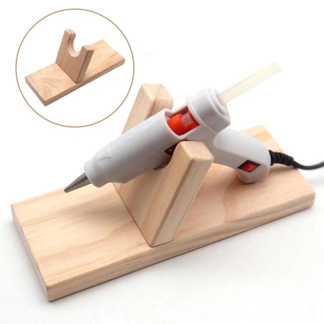 Suporte de Pistola de Cola Quente: Organizador Prático para Artesanato e Armazenamento.