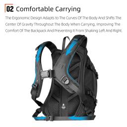Rhinowalk mochila de motocicleta magnética de liberação rápida 23l com capa de chuva mochila de bagagem multiuso para viagem off-road - Image 3