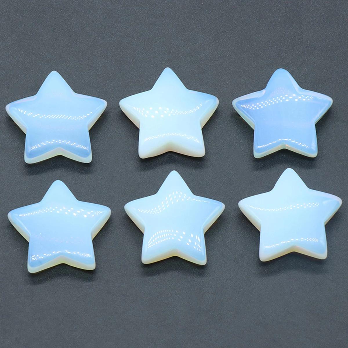 1 pc estrela estátua de cristal natural ônix pedra nua meditação cura reiki gemas presente coleção decoração para casa decorações 30x30mm - Image 1