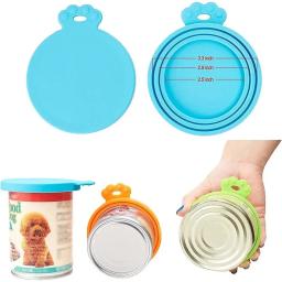 Alimentos enlatados selados de silicone podem cobrir, tampa reutilizável, tampa superior para cachorro e gato, armazenamento de alimentos, suprimentos diários - Image 3