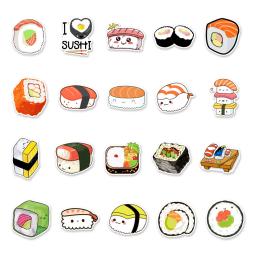 Sushi Adesivos para Scrapbooking, Suprimentos Artesanais, Papelaria, Kraft, Laptop, Sketchbook, Food Japonês Adesivo, Sushi Bonito, 50Pcs - Image 4