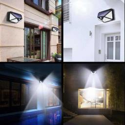 Multifuncional Solar Lamp Outdoor Garden Decoração Solar Led Light Waterproof Sunlight Powered Spotlight com Motion Sensor - Image 4
