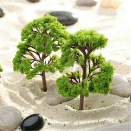 Árvores Modelo Miniatura para Construção Paisagem, Layout Cenário, Diorama Wargame, Acessórios Paisagem, 4cm, 10Pcs - Image 5