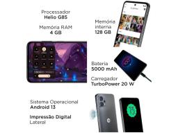 Smartphone Motorola Moto G23 128GB Grafite 4G Octa-Core 4GB RAM 6,5" Câm. Tripla + Selfie 16MP Dual Chip - Image 5