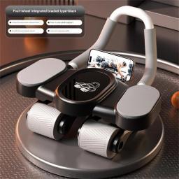 Nova roda abdominal de rolamento de peso rebote automático roda abdominal masculina e feminina equipamentos de fitness artefato esportes casa abdo - Image 4