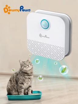 DownyPaws-Limpador de ar recarregável para animais de estimação, purificador inteligente de odores de gato, desodorizador, banheiro para cães, 4000mAh - Image 1