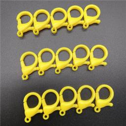 Colorido plástico lagosta fecho ganchos, conectores finais para fazer jóias, DIY acessórios em cadeia, 26mm, 10pcs por lote - Image 4