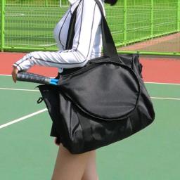 Bolsa tote de tênis para armazenamento de raquete, bolsa de transporte multiuso de grande capacidade, suporte para raquete de badminton, bolsa de ombro para tênis - Image 1