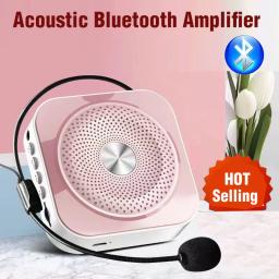 Mini megafone abelha, carregador portátil, bluetooth 4.0, compatível com lapela, microfone, amplificador de voz suspenso, tf - Image 1