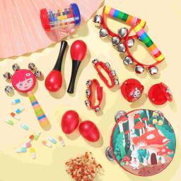 Instrumento musical plástico definido para bebé e crianças, brinquedos para crianças, 13 pcs - Image 1