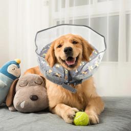 Escudo de guarda de coleira de cão, Leve, Anti lambendo, Pet após a cirurgia, Cone inflável confortável, Cone inflável - Image 4