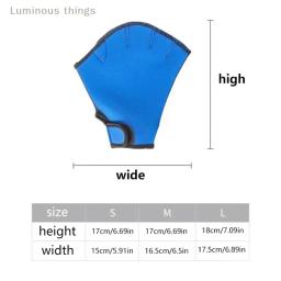 Luvas De Treinamento De Resistência À Água Para Natação E Mergulho, Luvas De Neoprene Webbed Para Natação Aquática, Fitness, Treinamento De Natação - Image 6