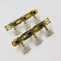 1 par de afinadores de guitarra, afinadores de máquina, cabeça de máquina branca para guitarra clássica - Image 3