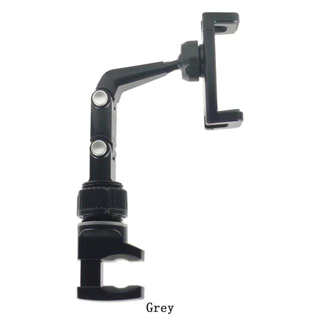 Suporte multifuncional para celular com clipe, ideal para carro, verde e cinza, perfeito para montagens de microfone ao vivo - Worldmuma