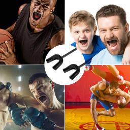 1 pçs rugby amarrado boca guarda esportes mouthguard com cinta boxe mouthpiece para adulto juventude futebol basquete mma lacrosse - Image 3