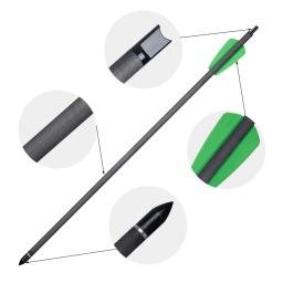 Besta de Carbono Puro para Flecha Curta, Adequado para Todos os Tipos de Flecha Curta, Pena de Laranja, Sp350 Diâmetro Interno, 2 pol, 15in, 6.2mm - Image 4