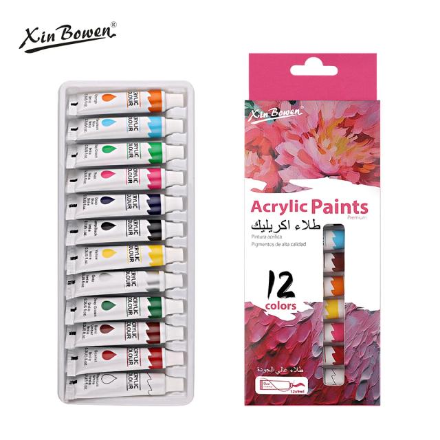 Pigmento Acrílico para Arte Estudantil - Tinta de Grafite DIY em 12 Cores, 9ml, Atacado para Paredes Pintadas à Mão