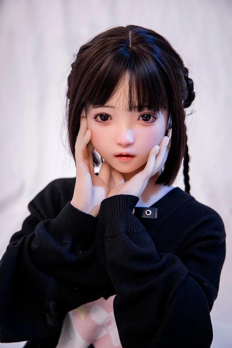 RENHEYUOU Vizinho menina cabelo preto boneca BJD silicone mini boneca high-end coleção modelo boneca material macio articulações ajustáveis - Image 1