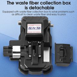 COMPTYCO AUA-X6 Fibra Óptica Cutelo Máquina, Ferramenta de Corte, Junta Fria, Hot Melt, 24 Lâmina De Superfície, FTTH, Alta Precisão - Image 5