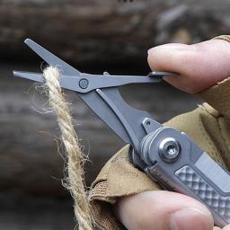 SWISS TECH-Mini Faca Dobrável Multitool, 11 em 1, EDC, Tático, Camping, Ferramentas de Sobrevivência, Canivete ao ar livre, Tesoura, Chave de fenda - Image 5