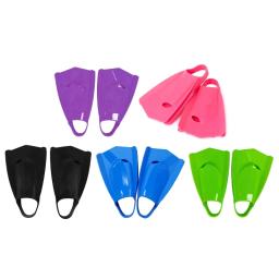 Confortável Curto Snorkeling Fins, Silicone Flippers, Nadadeiras Treinamento Natação, Tamanho Viagem, Mergulho Divings - Image 1