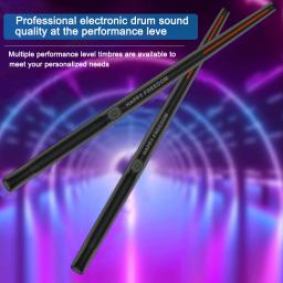 Conjunto profissional de bateria eletrônica inteligente para iniciantes e crianças, baquetas elétricas, tambor de ar portátil, adultos - Image 3
