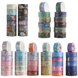 Série Star Fita Bronzing e Papel, DIY Artesanal, Adesivos Decorativos para Tenda, Fita Criativa, 12 Rolos por Conjunto - Image 5
