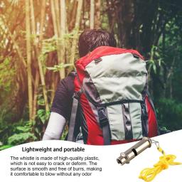 Apito alto ao ar livre com cordão para árbitro apito para salva-vidas sobrevivência esporte portátil treinadores apito assinatura - Image 5