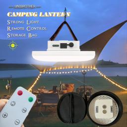 Controle Remoto Recarregável LED Ímã Camping Lanterna 13500mAh Poderosa Lanterna Portátil Pesca Luz Floodlight Tent Lamp - Image 1