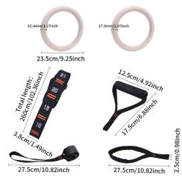 Anéis De Ginástica De Madeira, Equipamento De Ginástica Em Casa, Treinamento De Força, Fitness, 28mm, 32mm - Image 6