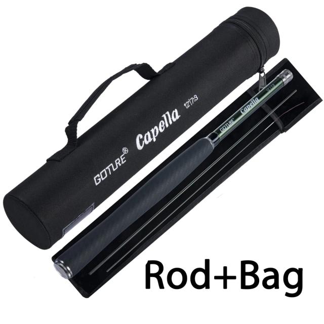 Goture Vara de Pesca Tenkara 3.6m Ultraleve Fibra de Carbono