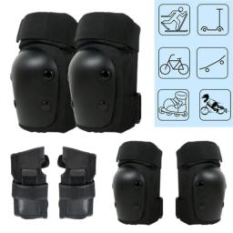 Equipamento de proteção profissional para cotovelo, pulso, joelheira, engrenagem resistente, ao ar livre, skate, rolo, ciclismo, bicicleta, 6pcs - Image 1