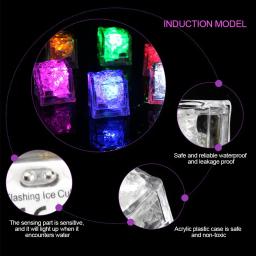 LED Light Cubes De Gelo Para Festa, Copo Luminoso, Lâmpada Da Noite, Bar Decoração, Casamento, 5 PCs - Image 4
