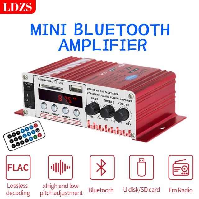 Amplificador de Potência HiFi para Carro BT88y 60W com Som BASS Classe D e Conexão Bluetooth
