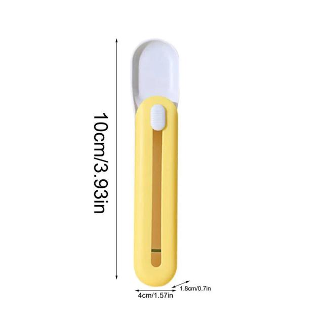 Colher Multifuncional para Alimentos: Dispenser Prático para Pets, Ideal para Lanches Líquidos e Sólidos para Cães e Gatos