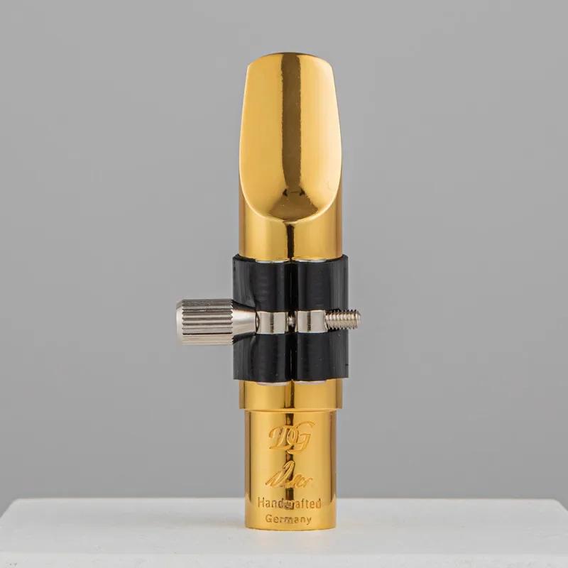 Profissional saxofone metal bocal, banhado a ouro peças, tenor, soprano, Alto, Estados Unidos, DG, acessórios, tamanho, alta qualidade - Image 1