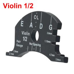 Multifuncional Ponte Violino Repair Tool, Modelo de Molde, Fingerboard, Raspador, Fazendo Instrumento, Acc, 1/2, 3/4, 4/4 - Image 3