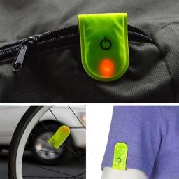 Ciclismo magnético reflexivo clip-on strobe, esportes ao ar livre, levou luz de segurança, correndo, andando, bicicleta, aviso - Image 4