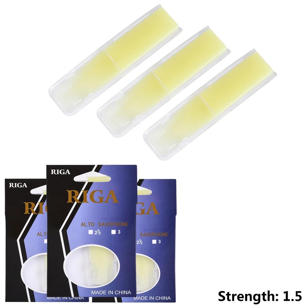 Resina Saxofone Reeds, Eb Saxofone Alto, Sax Acessórios, Não-tóxico, 3pcs por conjunto - Image 1