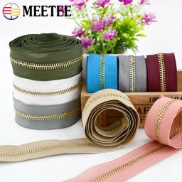 Meetee-Zíperes decorativos coloridos para costura, fecho Ziper dourado, kit de reparo, substituição de roupas, n ° 5, n ° 5, fitas coloridas - Image 2