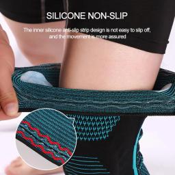 LOOGDEEL-Joelheiras Acolchoadas de Silicone para Homens, Patella Brace, Joelheira, Protetor, Corrida, Voleibol, Fitness, Basquete, Engrenagem - Image 3