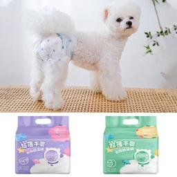 Fraldas descartáveis para cães, roupas íntimas masculinas e femininas, calças fisiológicas, shorts, calcinhas para cães, suprimentos para animais, 10 peças - Image 2