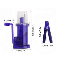 Máquina de tricô portátil, tear de malha com manivela, malha de mão trançada, camisolas DIY e cachecóis acessórios - Image 6